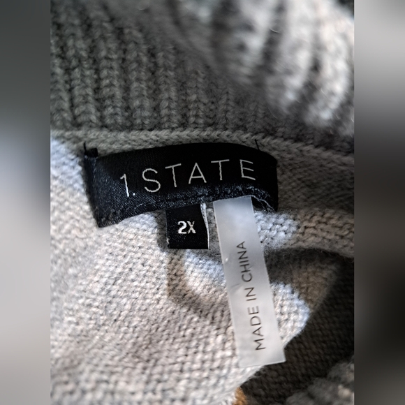 1.State Cutout Turtleneck Sweater - Picture 9 of 9